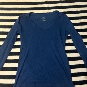 Banana Republic Long Sleeve Blue Top